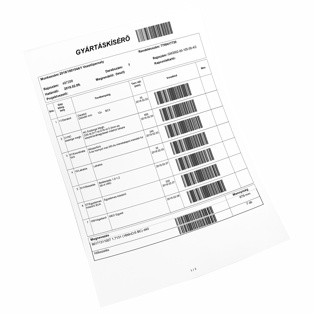 Vonalkódos munkaadatlap rögzítés