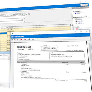 Szállítólevél modul
